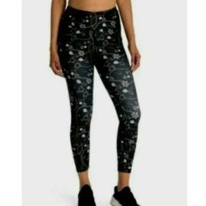 NEW X BY GOTTEX CHAIN PRINT CORE HIGH WAIST SIDE POCKET Active LEGGINGS Pant NWT